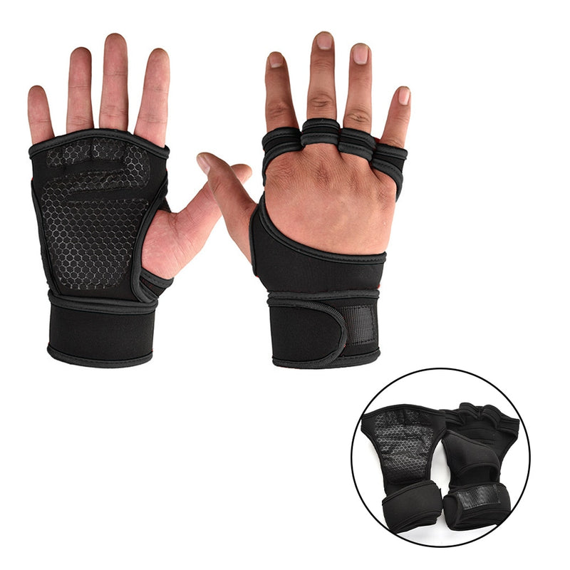 1 paire de gants d'entraînement d'haltérophilie pour hommes et femmes Fitness sport