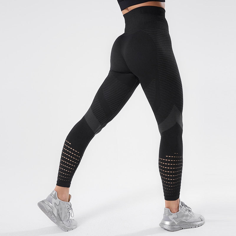 NORMOV - Leggings de Fitness sans couture, pantalon de Yoga, taille haute, pour femmes, pantalons d'entraînement