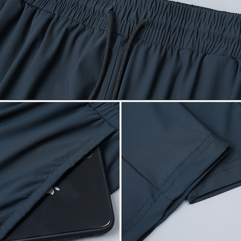 Pantalon de sport extensible pour homme pour la course et la gym en été