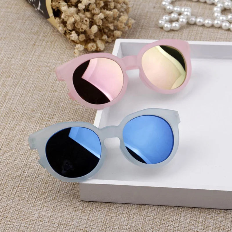 Zilead Lunettes de soleil pour enfants Miroir coloré réfléchissant UV400