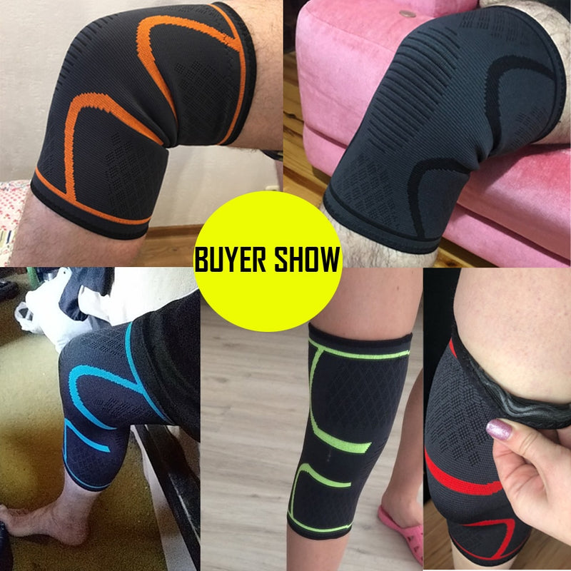 Genouillère de maintien en nylon avec compression pour sports divers