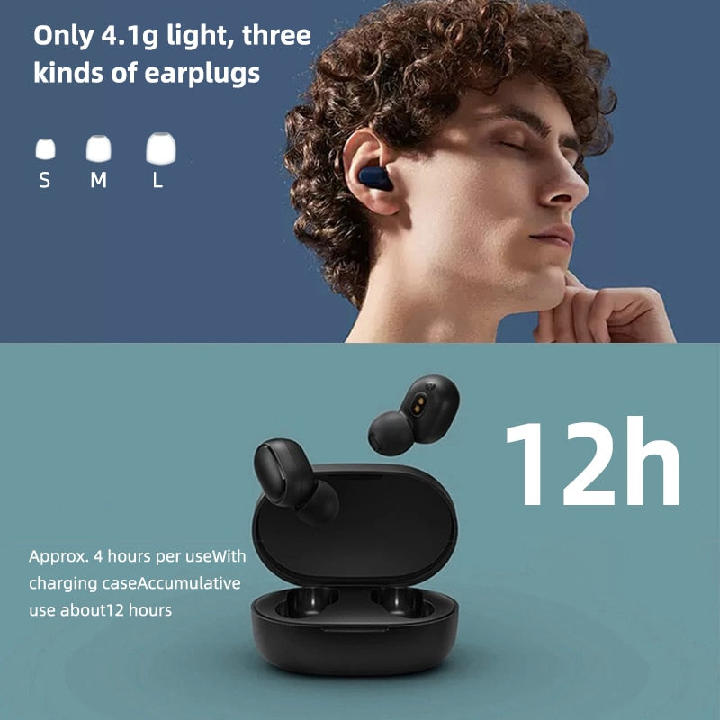 Xiaomi Redmi Airdots 2 Mi Original Headphones Bluetooth Air Dots