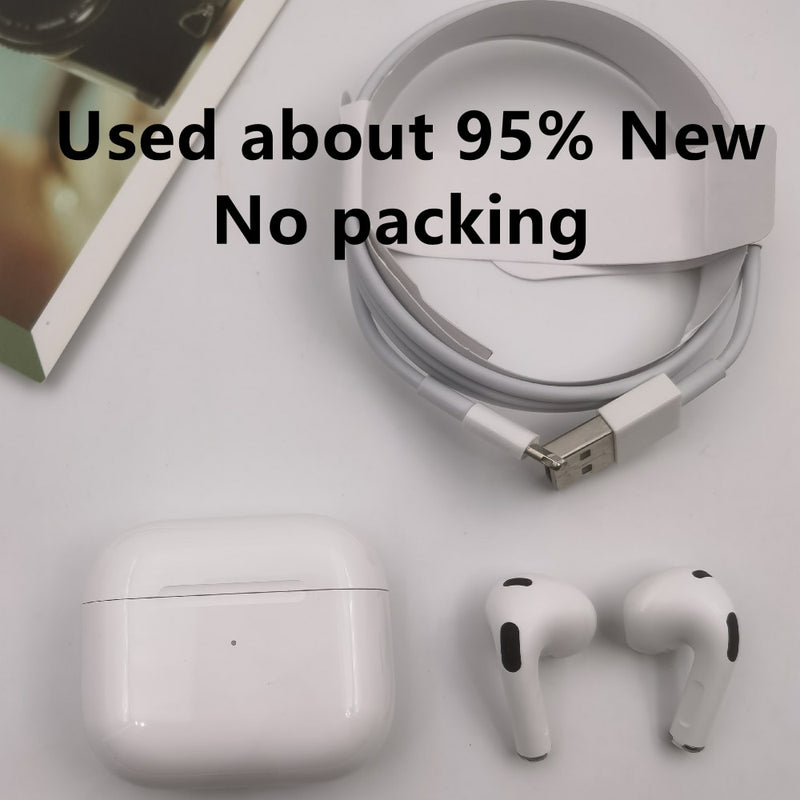 Original Apple Airpods Pro 3 Casque Bluetooth sans fil avec suppression active du bruit avec étui de chargement pour iPhone iPad