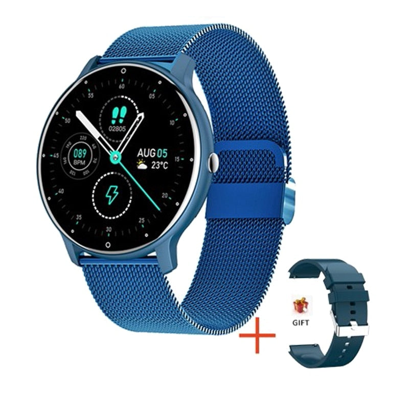 LIGE smartwatch écran tactile sport fitness IP67 étanche Bluetooth pour Android IOS