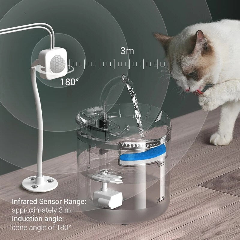 Distributeur d'eau pour animaux de compagnie à température constante avec circulation automatique intelligente