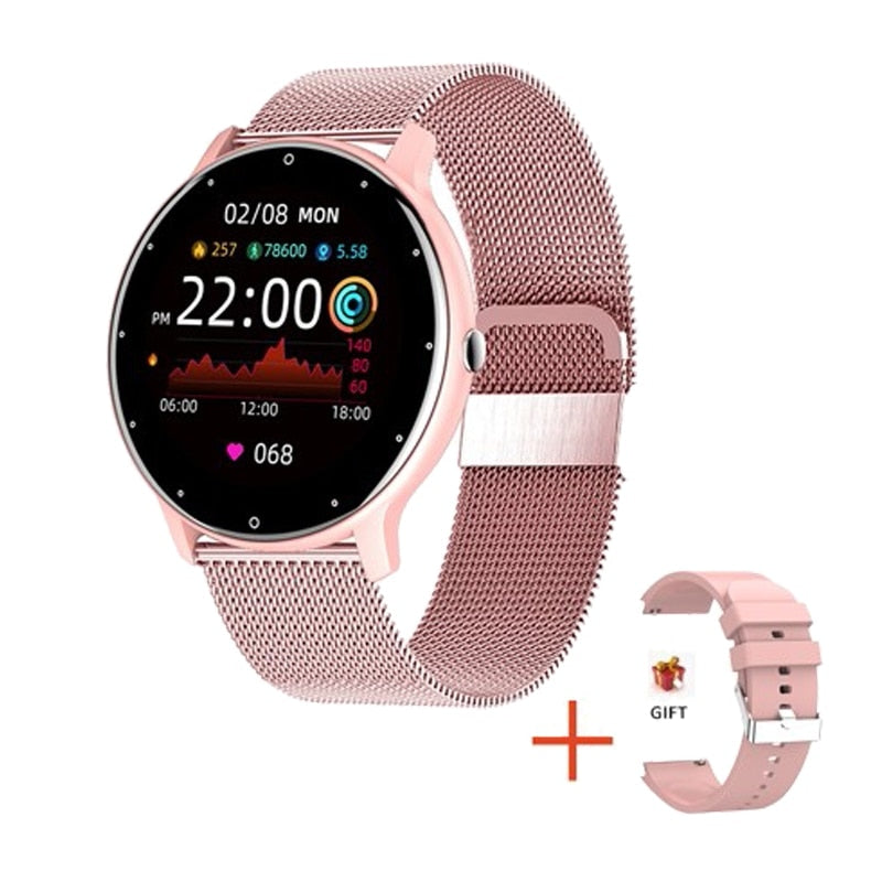 LIGE smartwatch écran tactile sport fitness IP67 étanche Bluetooth pour Android IOS