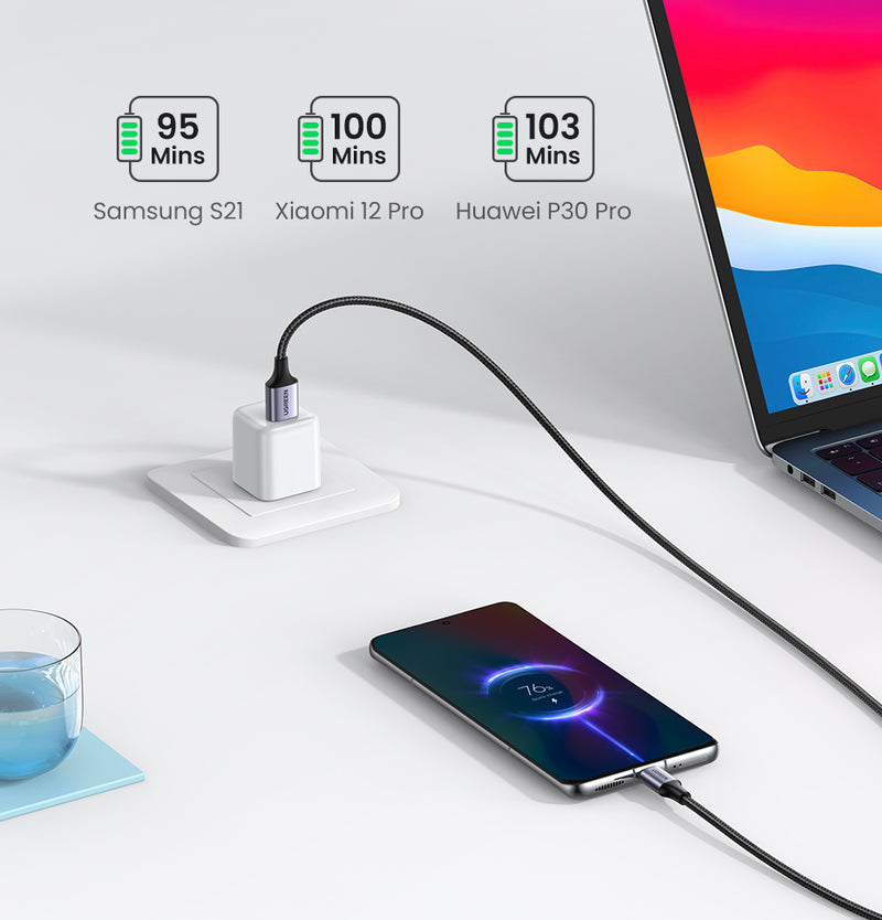 Câble USB-C de type C Câble de données de chargeur rapide