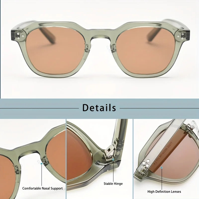 Nouvelles lunettes de soleil polarisées rétro à monture TR90