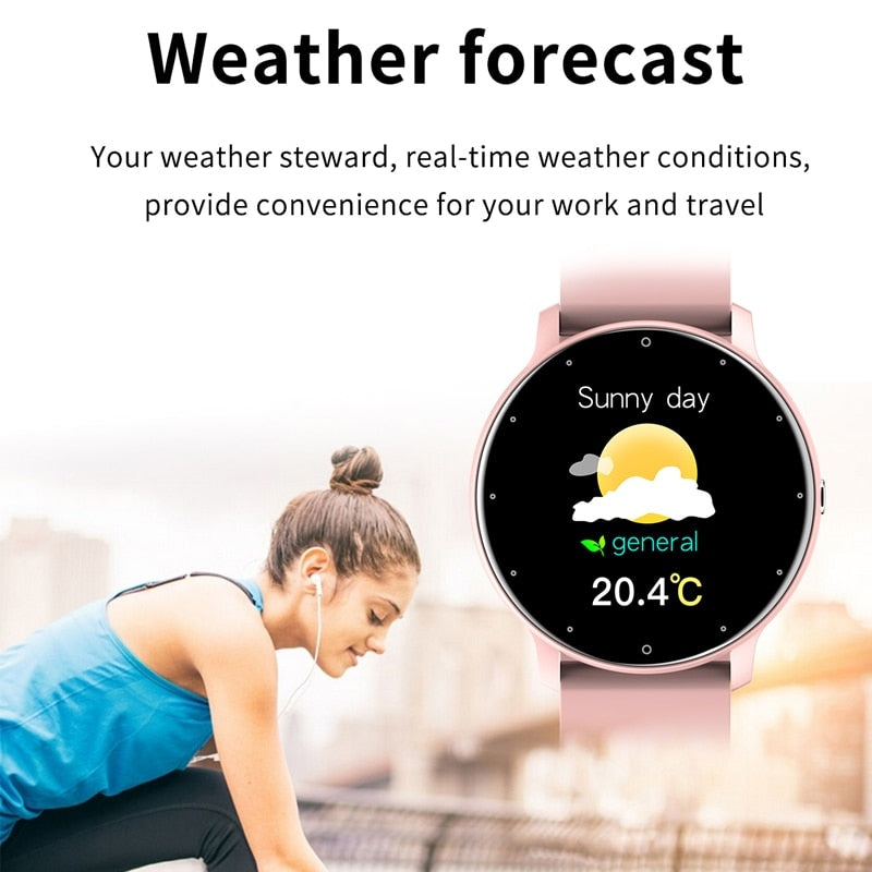 LIGE smartwatch écran tactile sport fitness IP67 étanche Bluetooth pour Android IOS