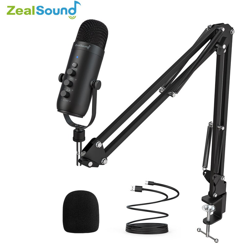 Zealsound Professional USB Streaming Podcast PC Microphone