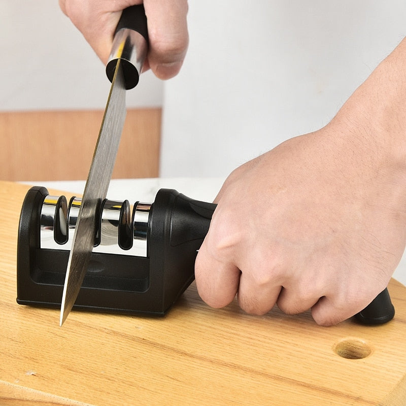 Aiguiseur de couteaux de cuisine à 3 segments