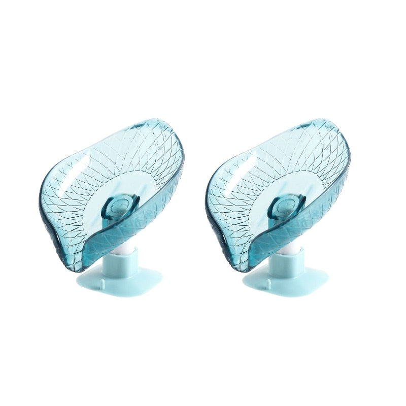 2PCS Porte-savon à ventouse pour feuille de douche portable de salle de bain