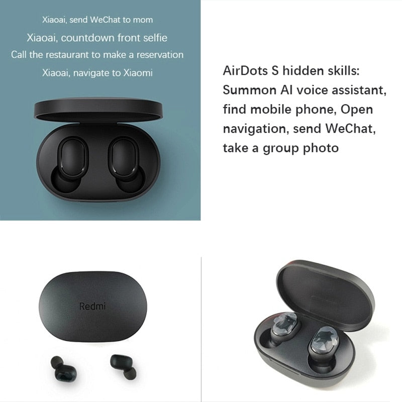 Xiaomi Redmi Airdots 2 Mi Original Headphones Bluetooth Air Dots