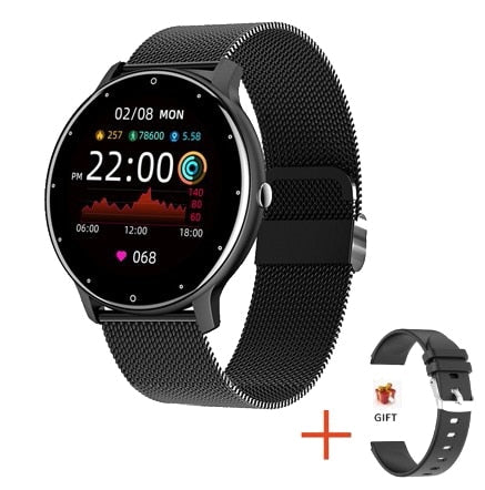 LIGE smartwatch écran tactile sport fitness IP67 étanche Bluetooth pour Android IOS