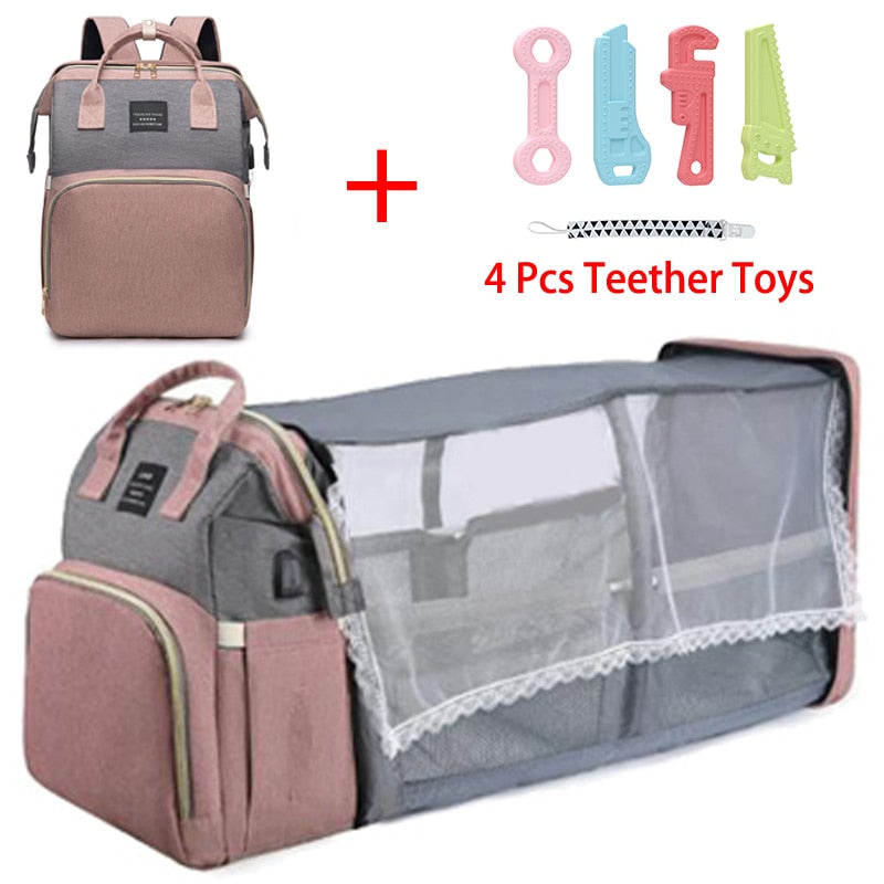 Sac à dos pliable pour maman Berceau portable léger