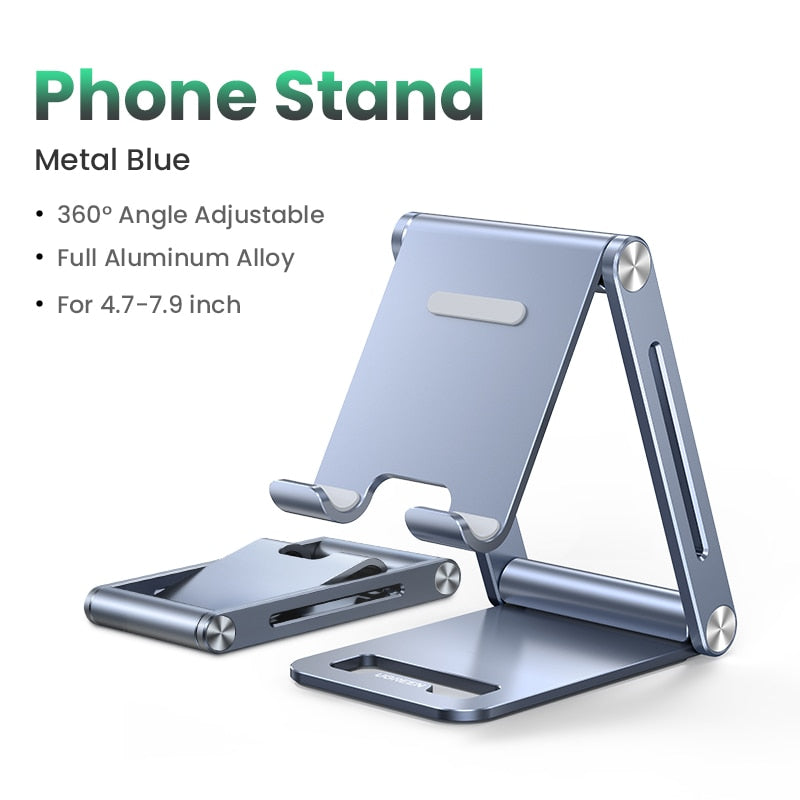 UGREEN Support en aluminium pour iPhone 13 12 Xiaomi Samsung Huawei Tablet Téléphone portable