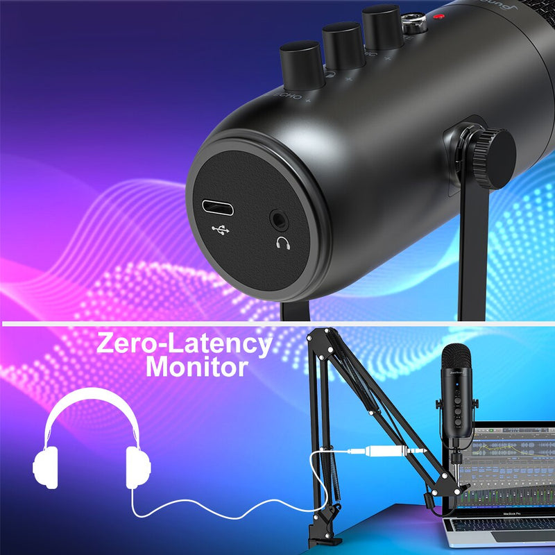 Zealsound Professional USB Streaming Podcast PC Microphone