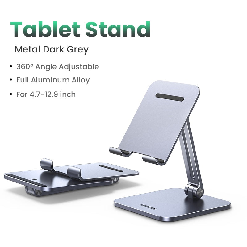 UGREEN Support en aluminium pour iPhone 13 12 Xiaomi Samsung Huawei Tablet Téléphone portable