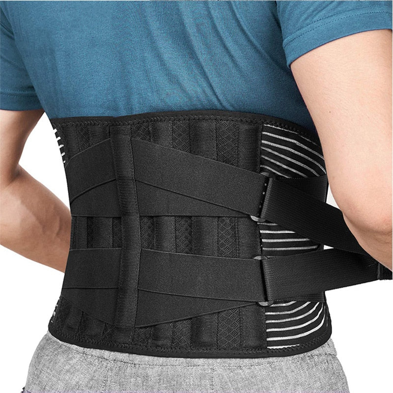 Corset orthopédique à double ceinture de soutien lombaire pour hommes et femmes