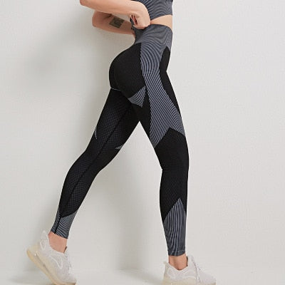 Leggings de yoga taille haute sans couture pour femme, pantalon de sport, hanche de pêche, fitness, course à pied