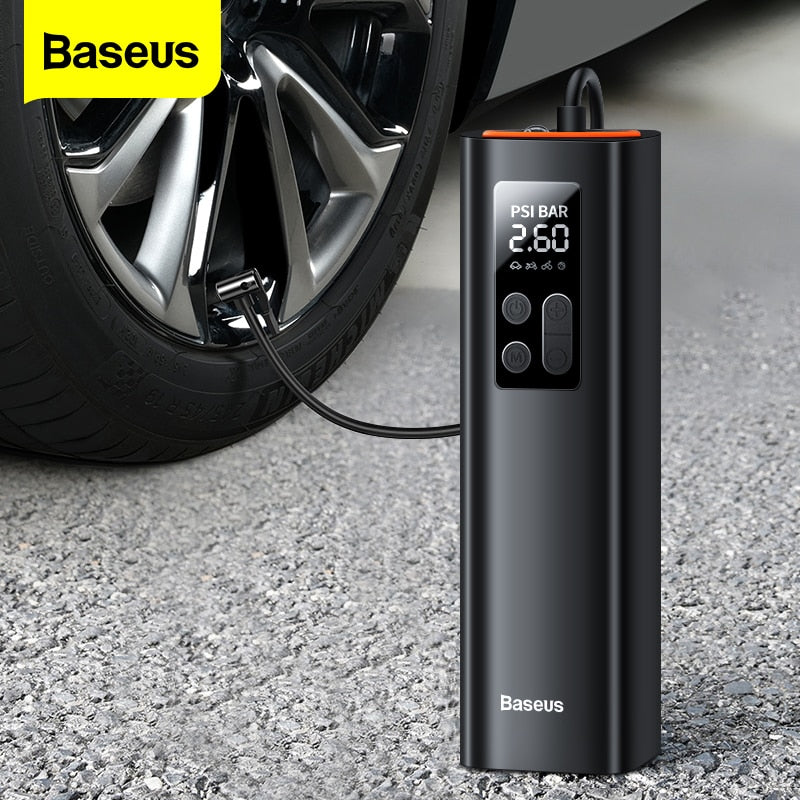 Baseus Mini compresseur de pneu portable par voiture 12V 150 PSI